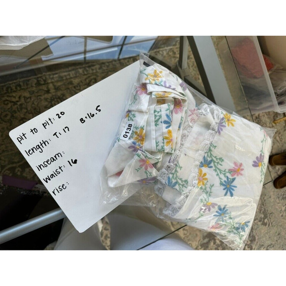 For Love & Lemons Majorie Floral Skirt Blazer Set Whit Lace Pleated Size Large - Picture 12 of 12